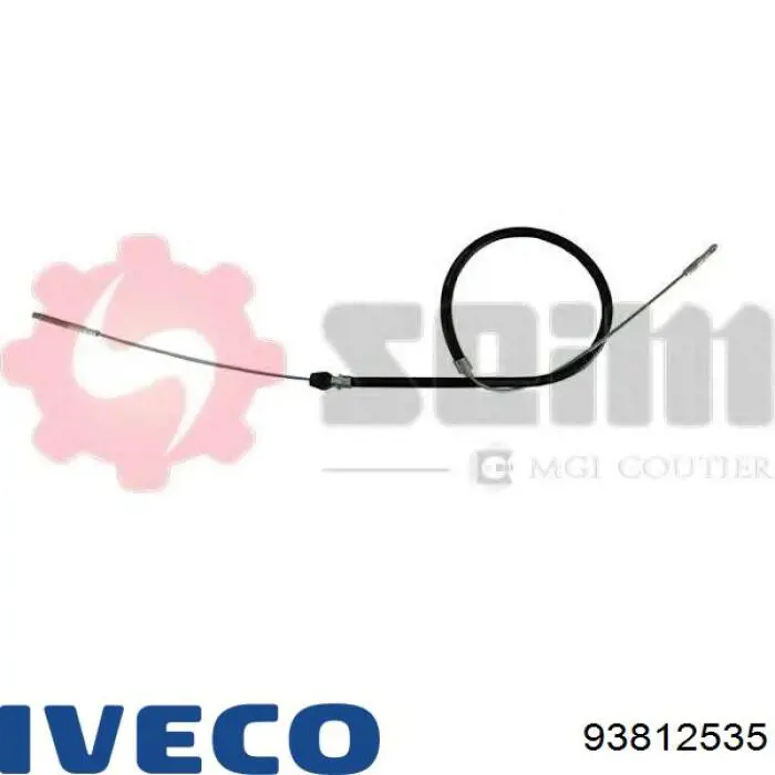 93812535 Iveco трос ручного тормоза передний