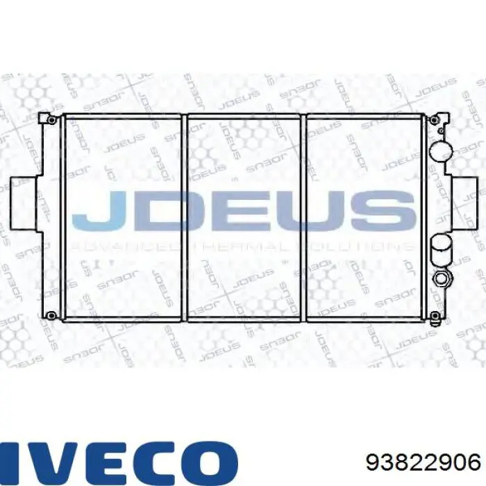 Радиатор охлаждения двигателя Iveco 93822906 цена, от 79.87 USD