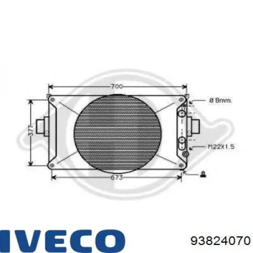 93824070 Iveco Радиатор основной