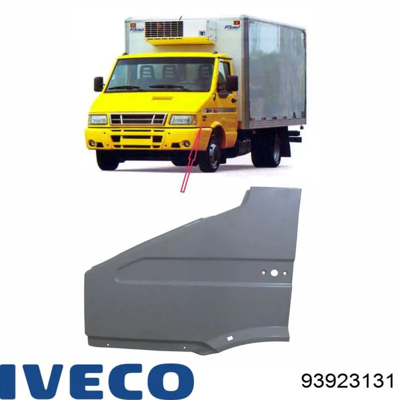 Крыло переднее левое 93923131 Iveco