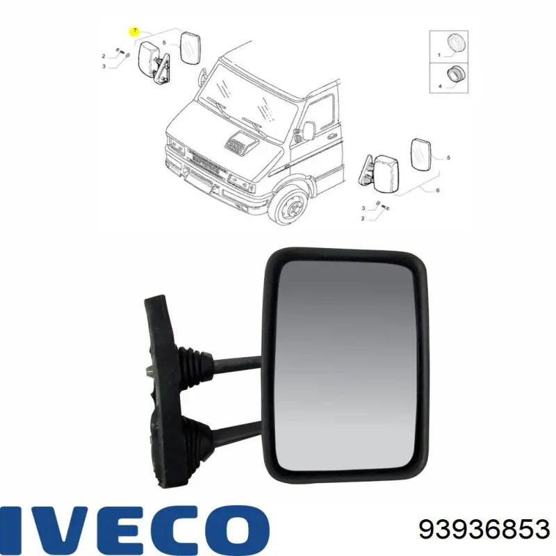 Наружное зеркало правое Miraglio MG02017R цена, от 18.87 USD