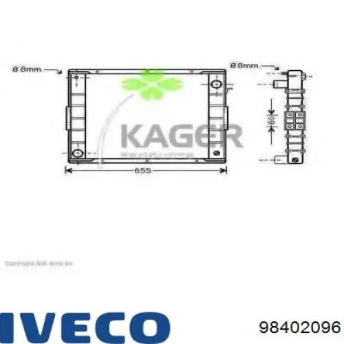 98402096 Iveco Радиатор основной