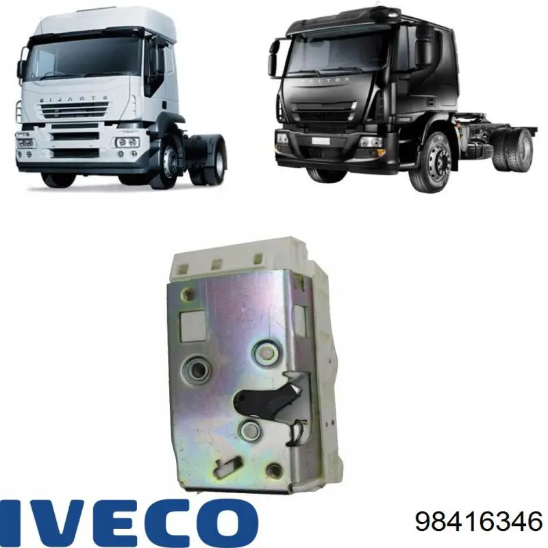 Замок водительской двери 98416346 Iveco