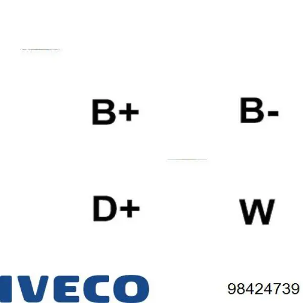 98424739 Iveco Генератор автомобильный