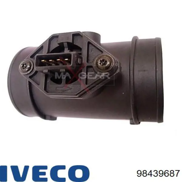 98439687 Iveco sensor de fluxo (consumo de ar, medidor de consumo M.A.F. - (Mass Airflow))