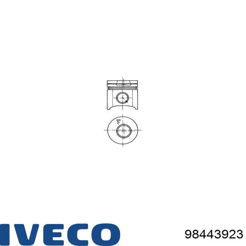 98443923 Iveco pistão do kit para 1 cilindro, std