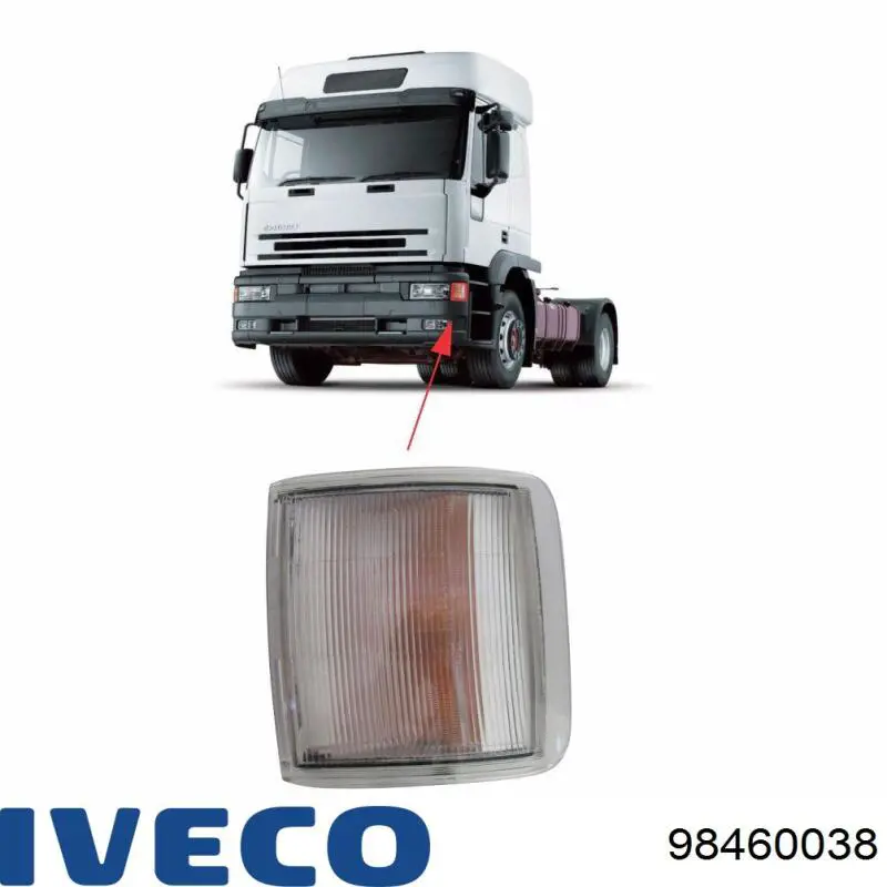 98460038 Iveco Передний фонарь указателя поворота