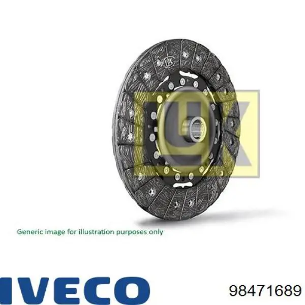 Диск сцепления 98471689 Iveco