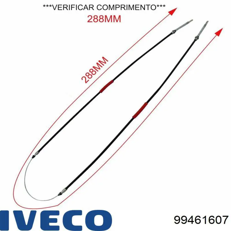 Купить 99461607 Iveco Передний трос ручника