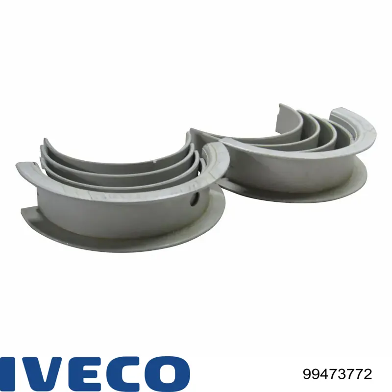 Коренные вкладыши коленвала комплект, 1-й ремонт Glyco 7345M010