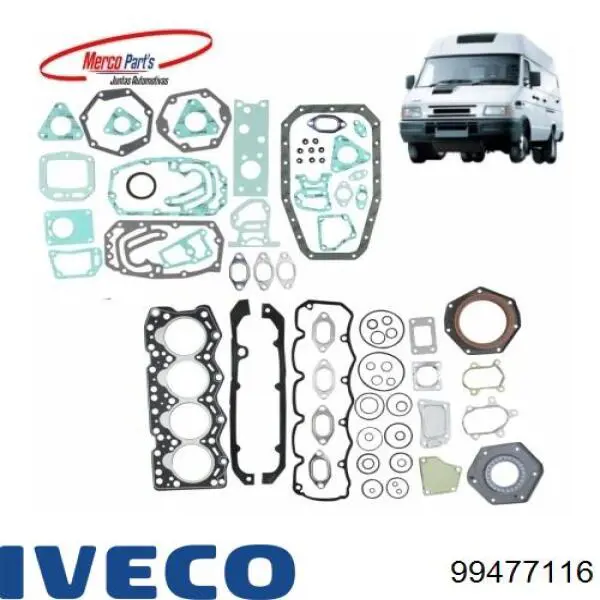 Комплект прокладок двигателя Iveco 99477116