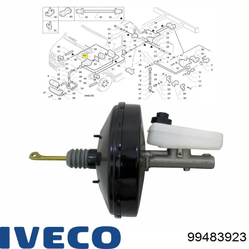 99483923 Iveco Цилиндр тормозной, главный