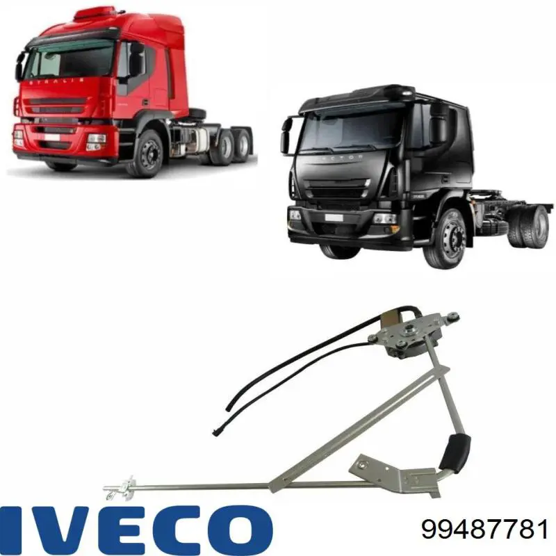 99487781 Iveco Механизм стеклоподъемника передней левой двери