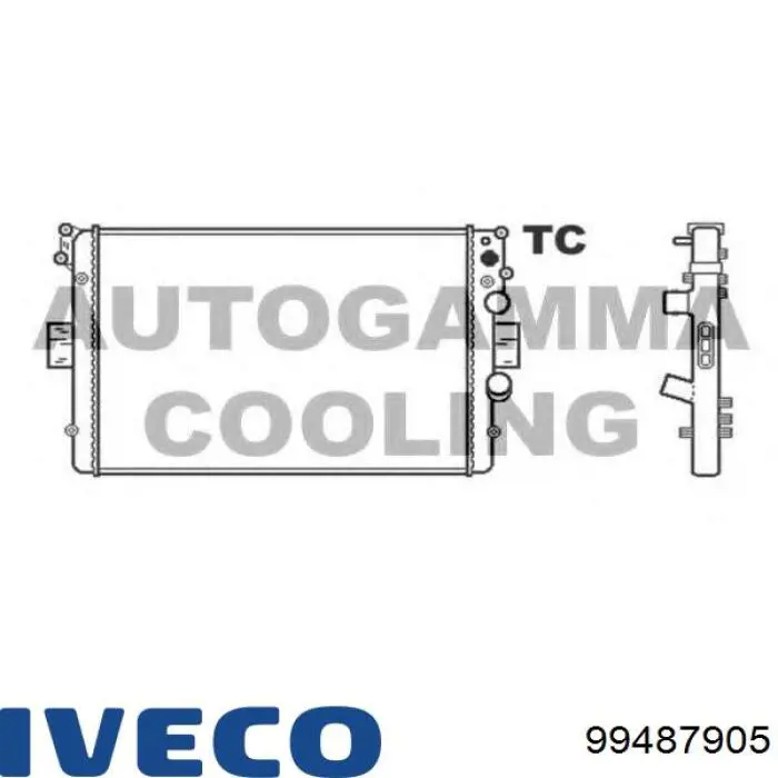 99487905 Iveco Радиатор основной