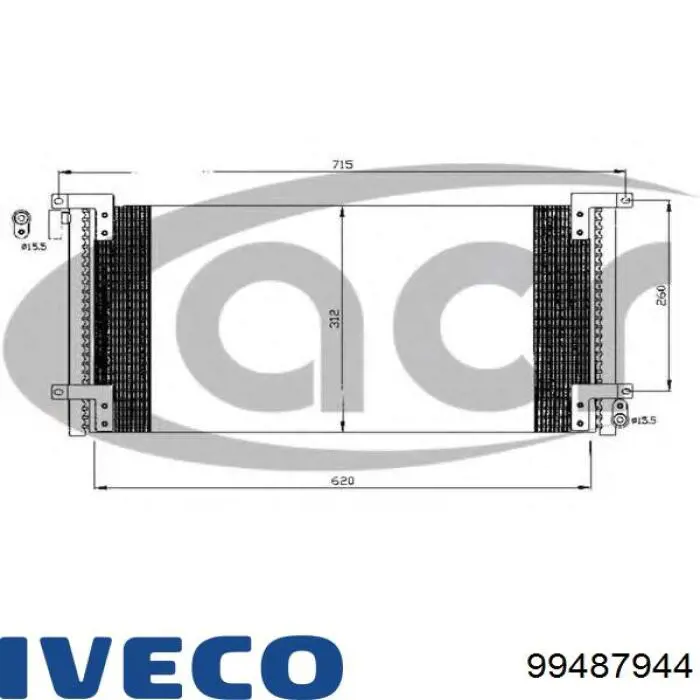 99487944 Iveco Конденсатор
