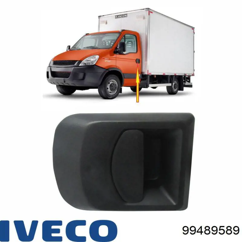 Ручка двери передней наружная левая Iveco 99489589 цена, от 18.84 USD