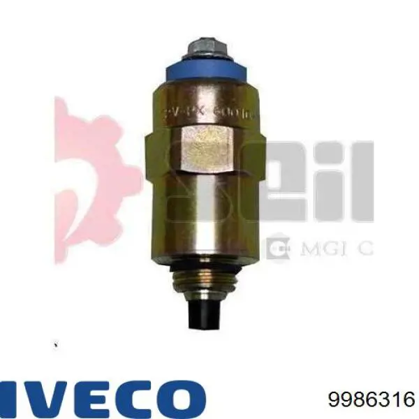 Клапан ТНВД отсечки топлива (дизель-стоп) 9986316 Iveco