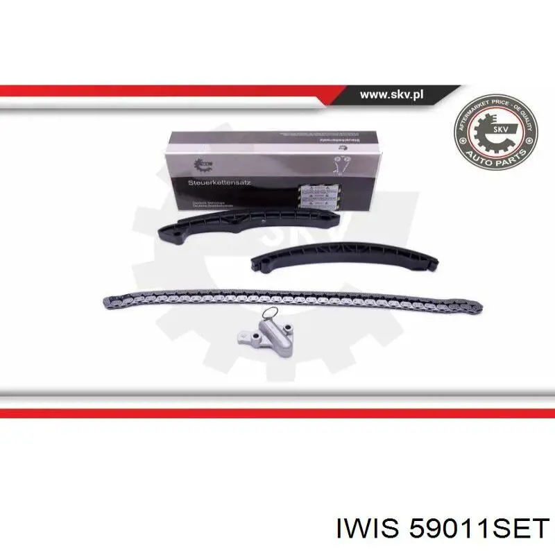 Цепь ГРМ верхняя, комплект Iwis 59011SET цена, от 109.10 USD