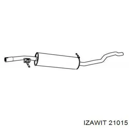 21015 Izawit Выхлопная труба