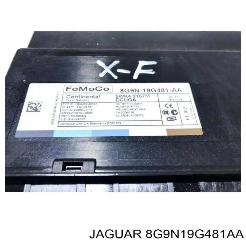 8G9N19G481AA Jaguar 
