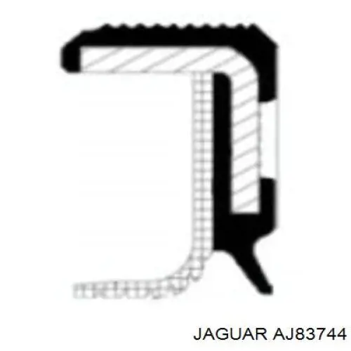 AJ83744 Jaguar сальник коленвала двигателя задний