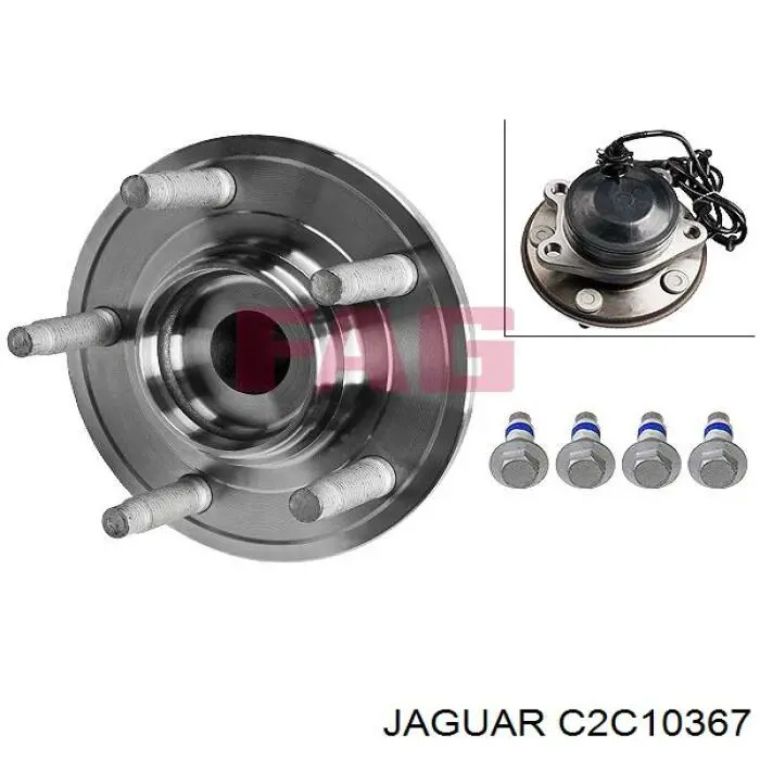 C2C10367 Jaguar ступица передняя