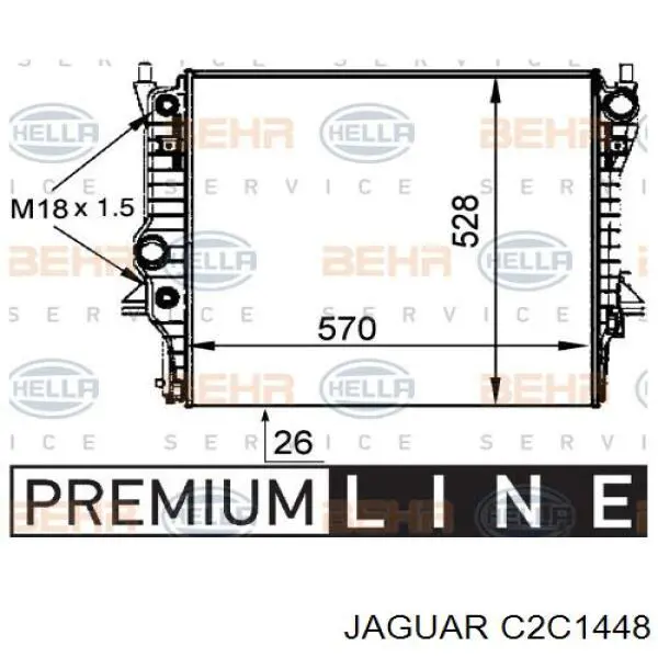C2C1448 Jaguar радиатор