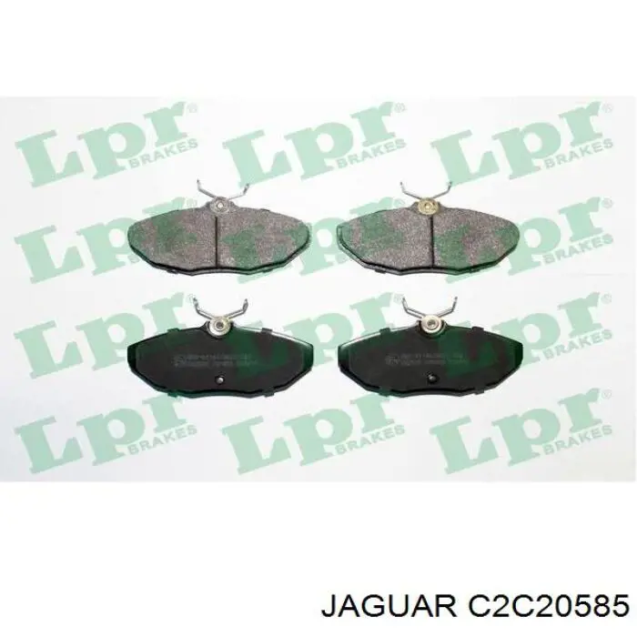C2C20585 Jaguar колодки тормозные задние дисковые