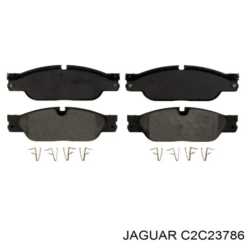 C2C23786 Jaguar колодки тормозные передние дисковые