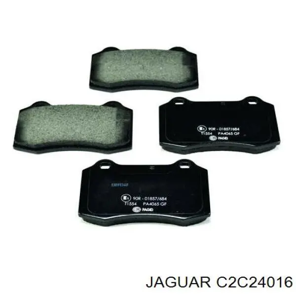 Pastillas de freno traseras C2C24016 Jaguar