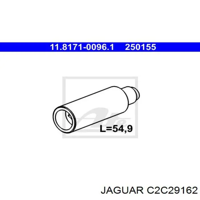 C2C29162 Jaguar направляющая суппорта переднего
