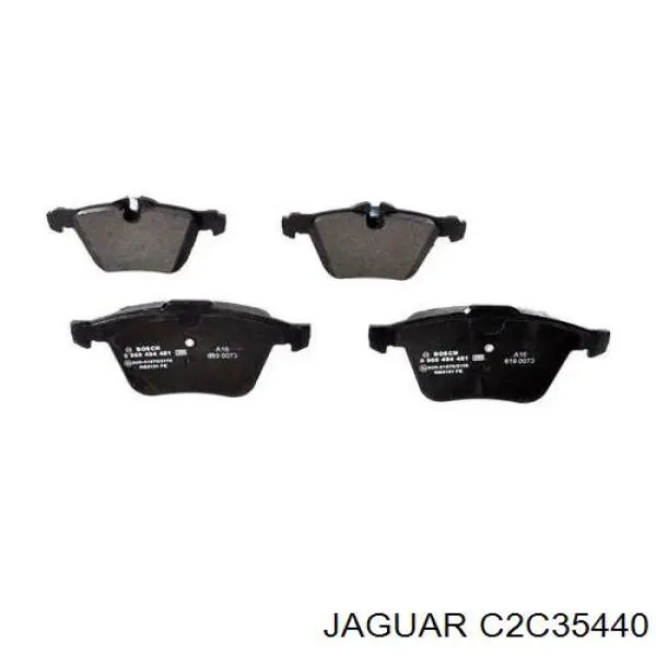 Передние тормозные колодки C2C35440 Jaguar