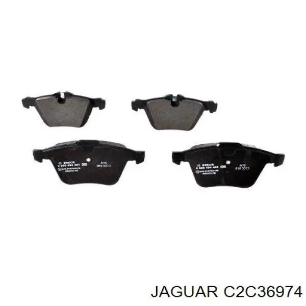C2C36974 Jaguar колодки тормозные передние дисковые