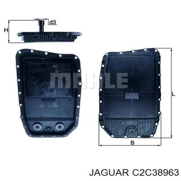 Поддон АКПП C2C38963 Jaguar