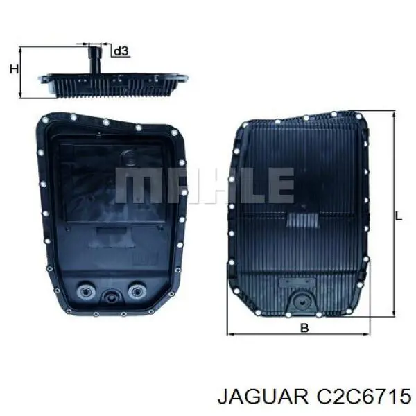 C2C6715 Jaguar поддон акпп