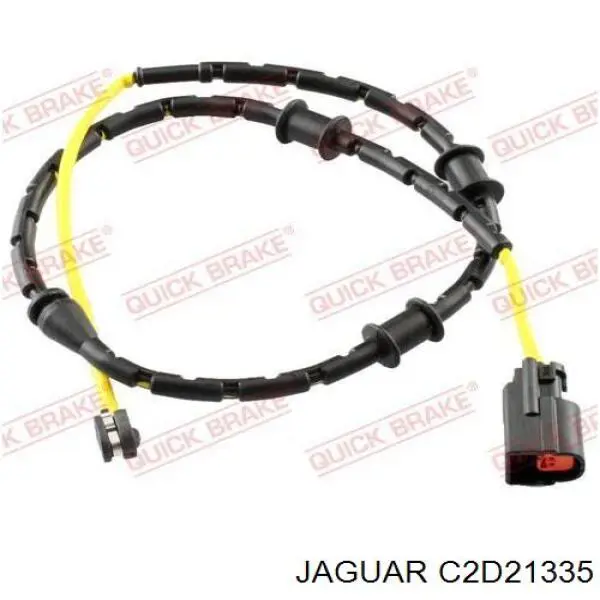C2D21335 Jaguar sensor dianteiro de desgaste das sapatas do freio
