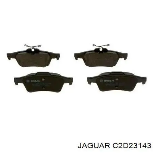 Задние тормозные колодки C2D23143 Jaguar