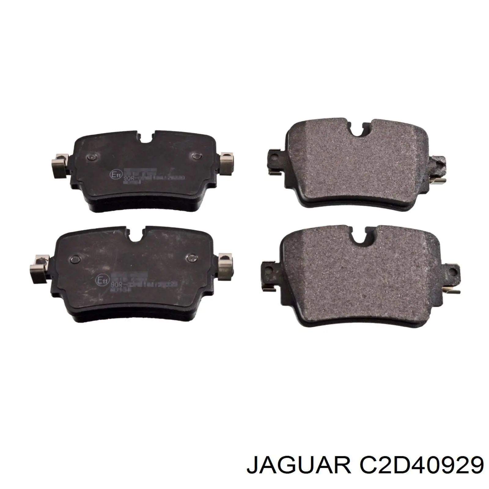 C2D40929 Jaguar Колодки тормозные дисковые комплект