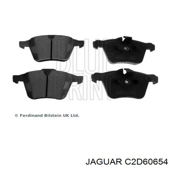 C2D60654 Jaguar колодки тормозные передние дисковые