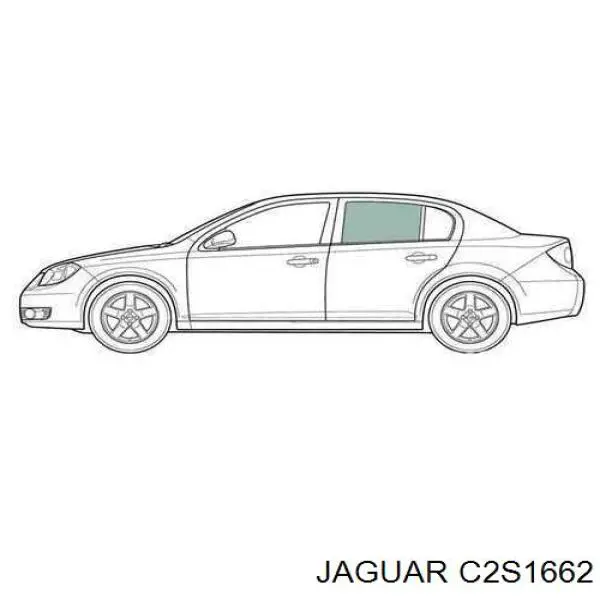 C2S1662 Jaguar Стекло двери задней левой