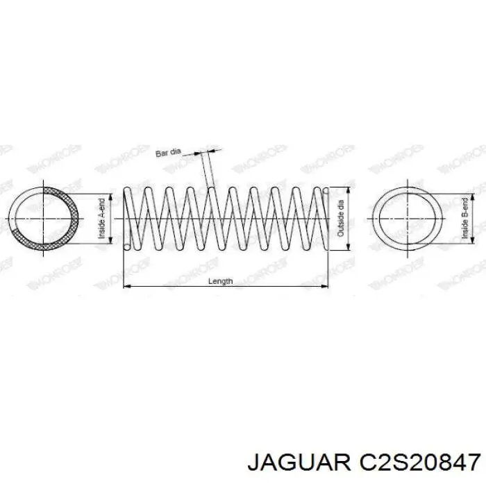 C2S20847 Jaguar пружина задняя