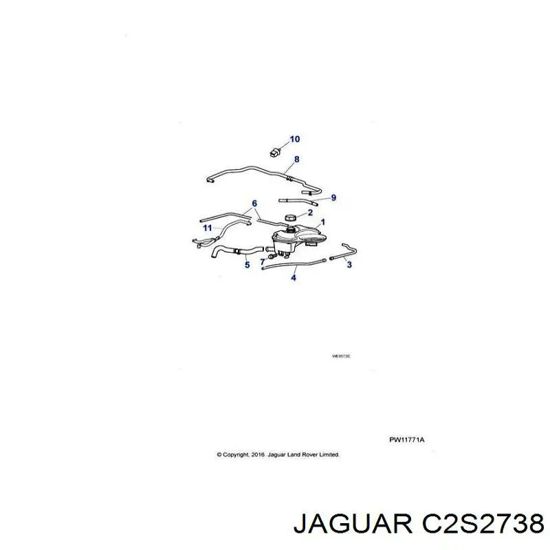 C2S2738 Jaguar бачок