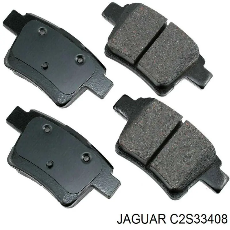 C2S33408 Jaguar колодки тормозные задние дисковые