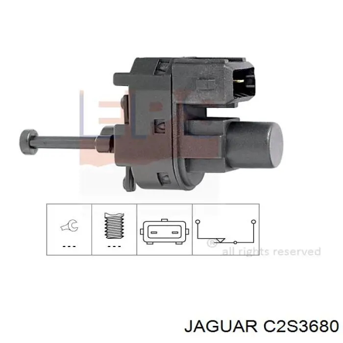 C2S3680 Jaguar датчик включения стопсигнала
