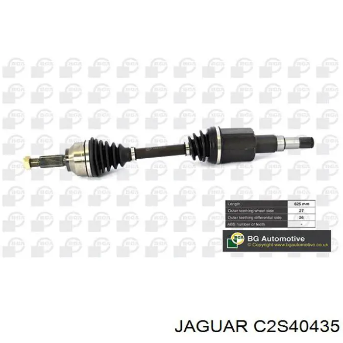 Привод передний левый Jaguar X-type седан (CF1) (2001 - 2009) цена, от 76.71 USD