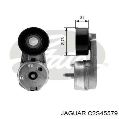 C2S45579 Jaguar натяжитель приводного ремня