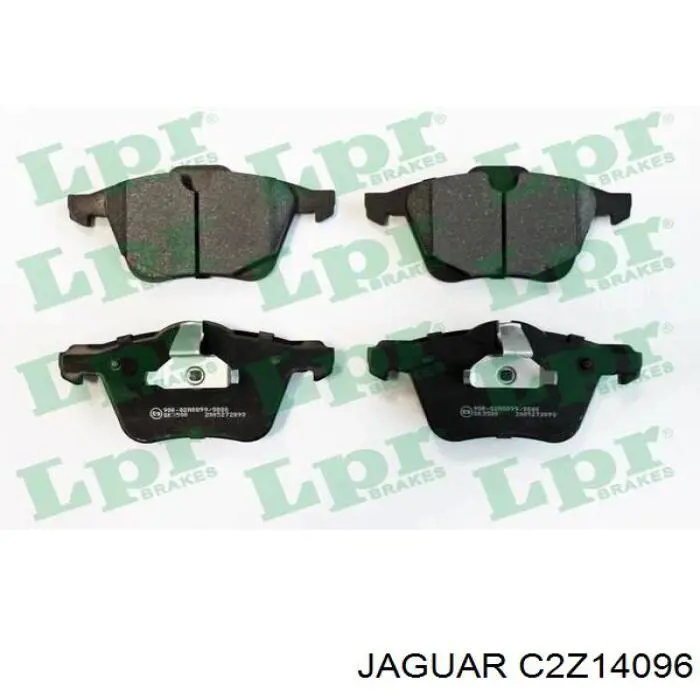 C2Z14096 Jaguar колодки тормозные передние дисковые