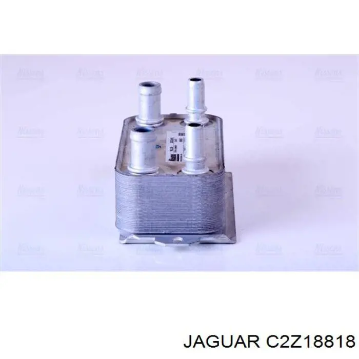 C2Z18818 Jaguar радиатор масляный (холодильник, под фильтром)