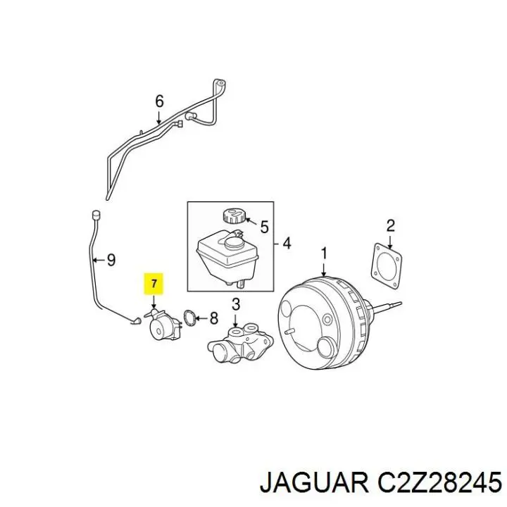 Насос вакуумный C2Z28245 Jaguar