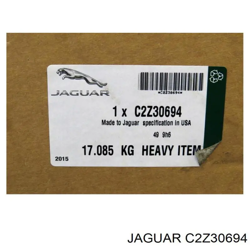 Турбонаддув Jaguar C2Z22507